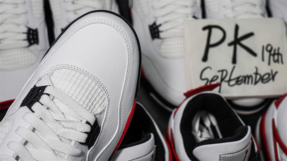 PK GOD Jordan 4 Retro Red Cement RETAIL MATERIALS READY TO SHIP